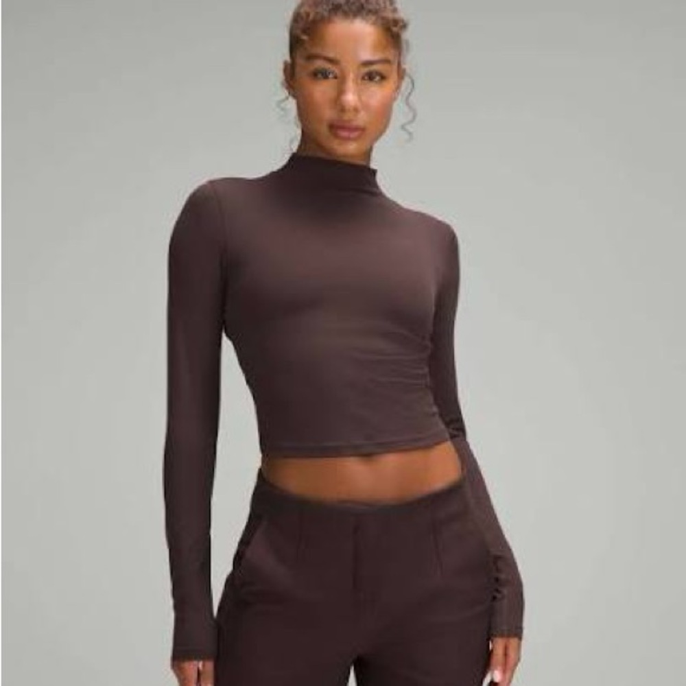 lululemon all aligned mock neck long sleeve